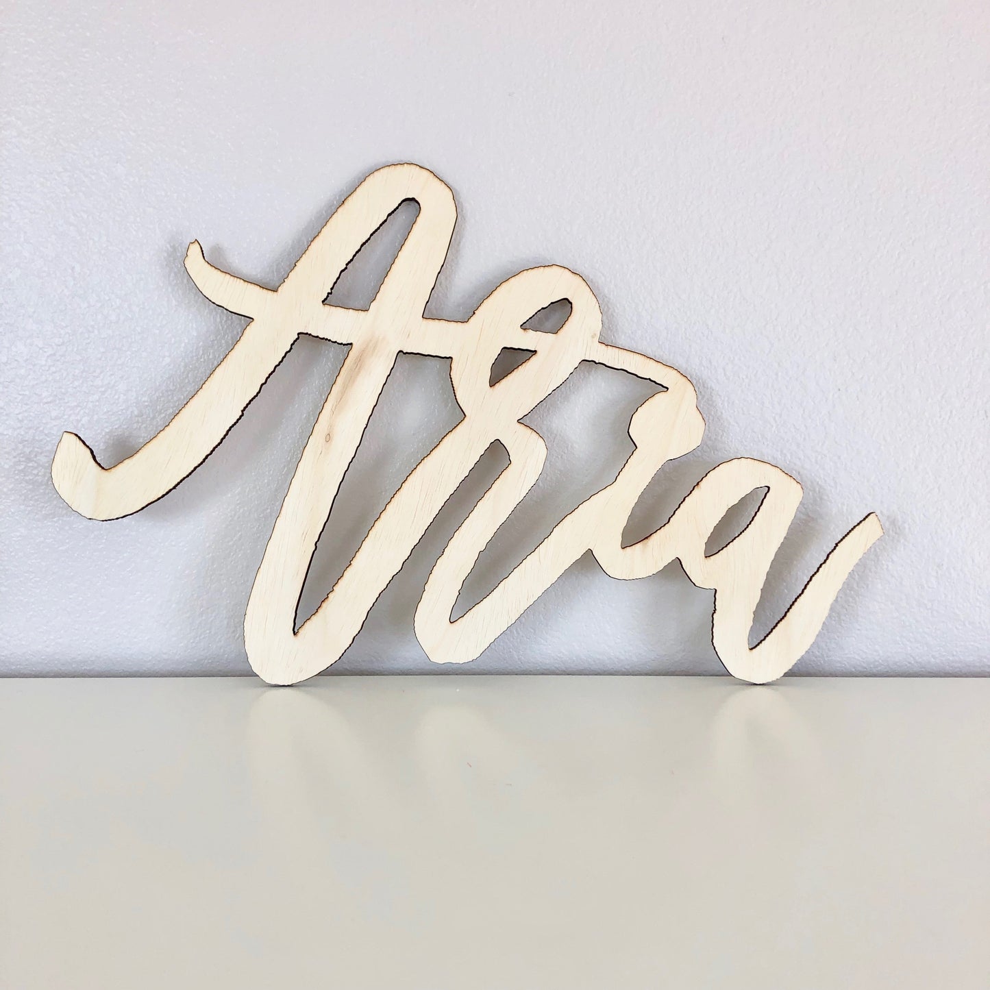 Wood name sign baby shower personalized