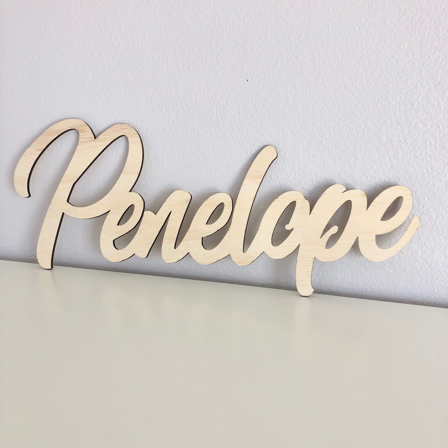 Baby shower wood name sign wall decor