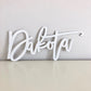 Baby shower wood name sign