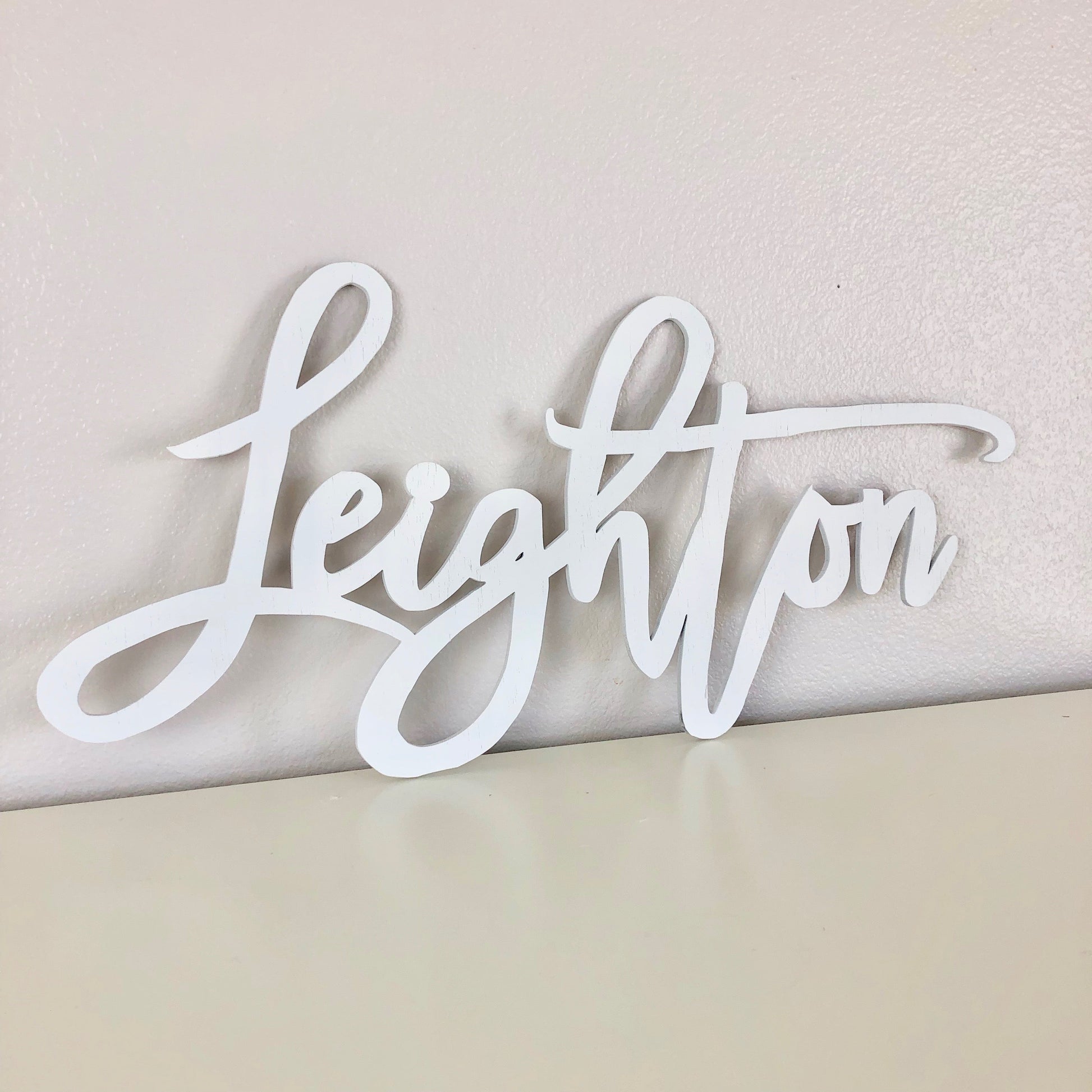 Wood name sign nursery wall art decor