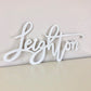 Wood name sign nursery wall art decor