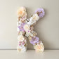 Large custom floral initial event photography prop