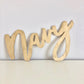 Personalized wood name sign art