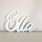 Girl wood name sign wall art personalized