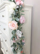 Boho shower garland rose peony