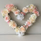 Heart wall art ceremony floral romantic