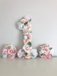 Wedding floral number one faux flower photo party