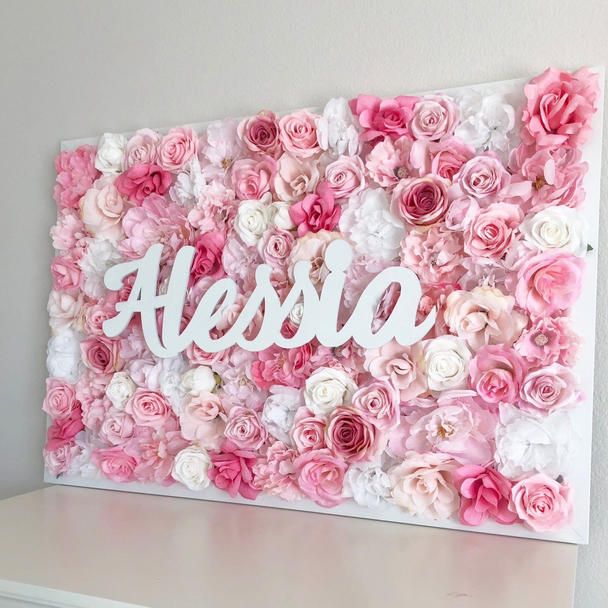 Pink pastel wall art girl nursery decor