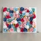 Rainbow floral wall backdrop celebration decor