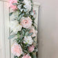 Blush peony garland baby bridal shower decor