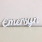 Nursery custom wood name sign baby
