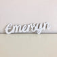 Painted nursery wood name sign