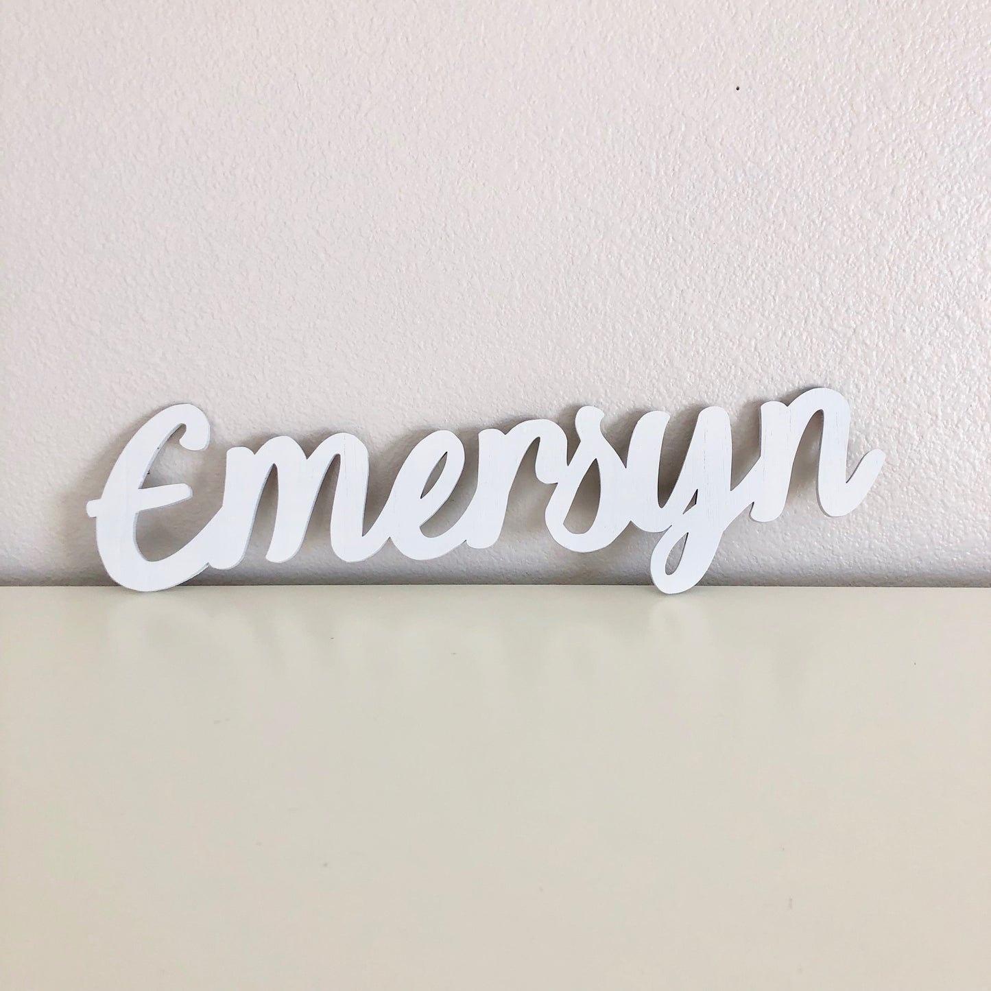 Painted nursery wood name sign