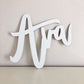 Custom wood name sign nursery baby decor