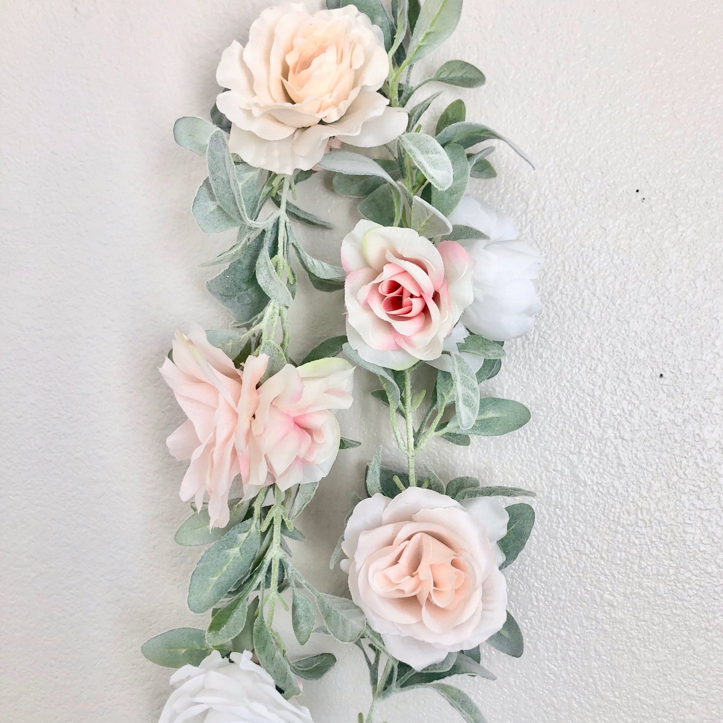 Floral table runner garland realistic dining