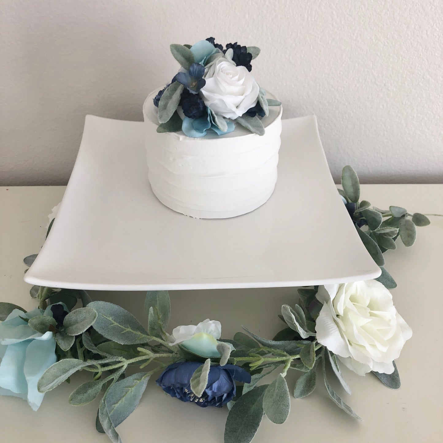 Floral cake topper wedding celebration