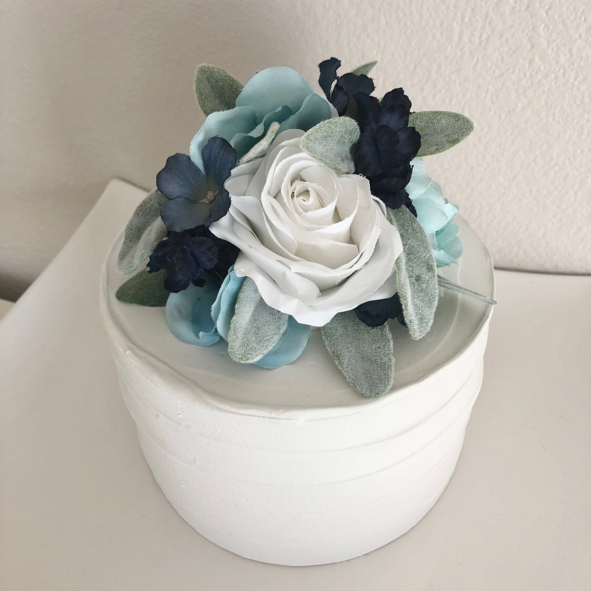 Bridal shower floral cake topper