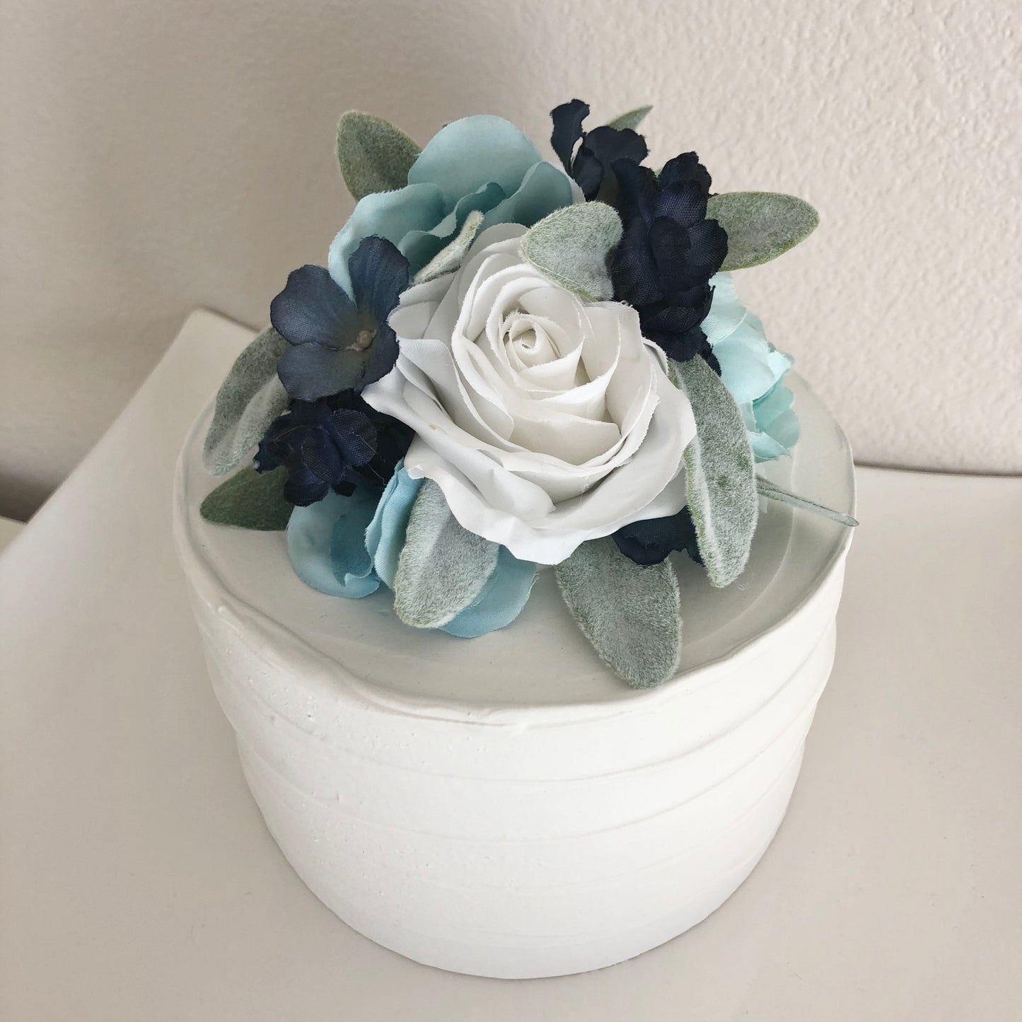 Bridal shower floral cake topper