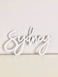 Wood name sign wedding personalized family decor