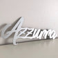 Wood acrylic name personalized