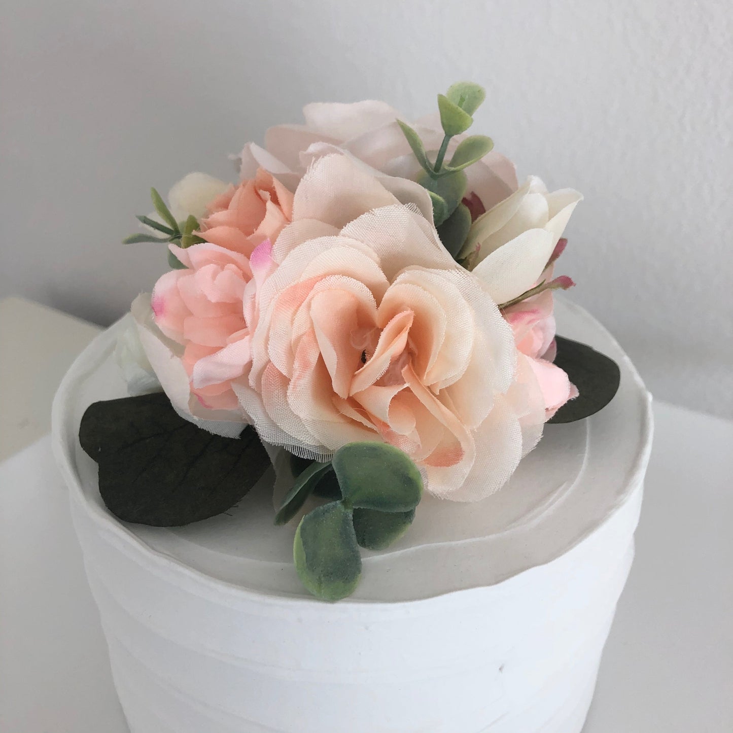 Baby shower floral cake topper