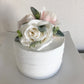 Birthday wedding floral cake topper