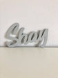 Custom wood name sign personalized art