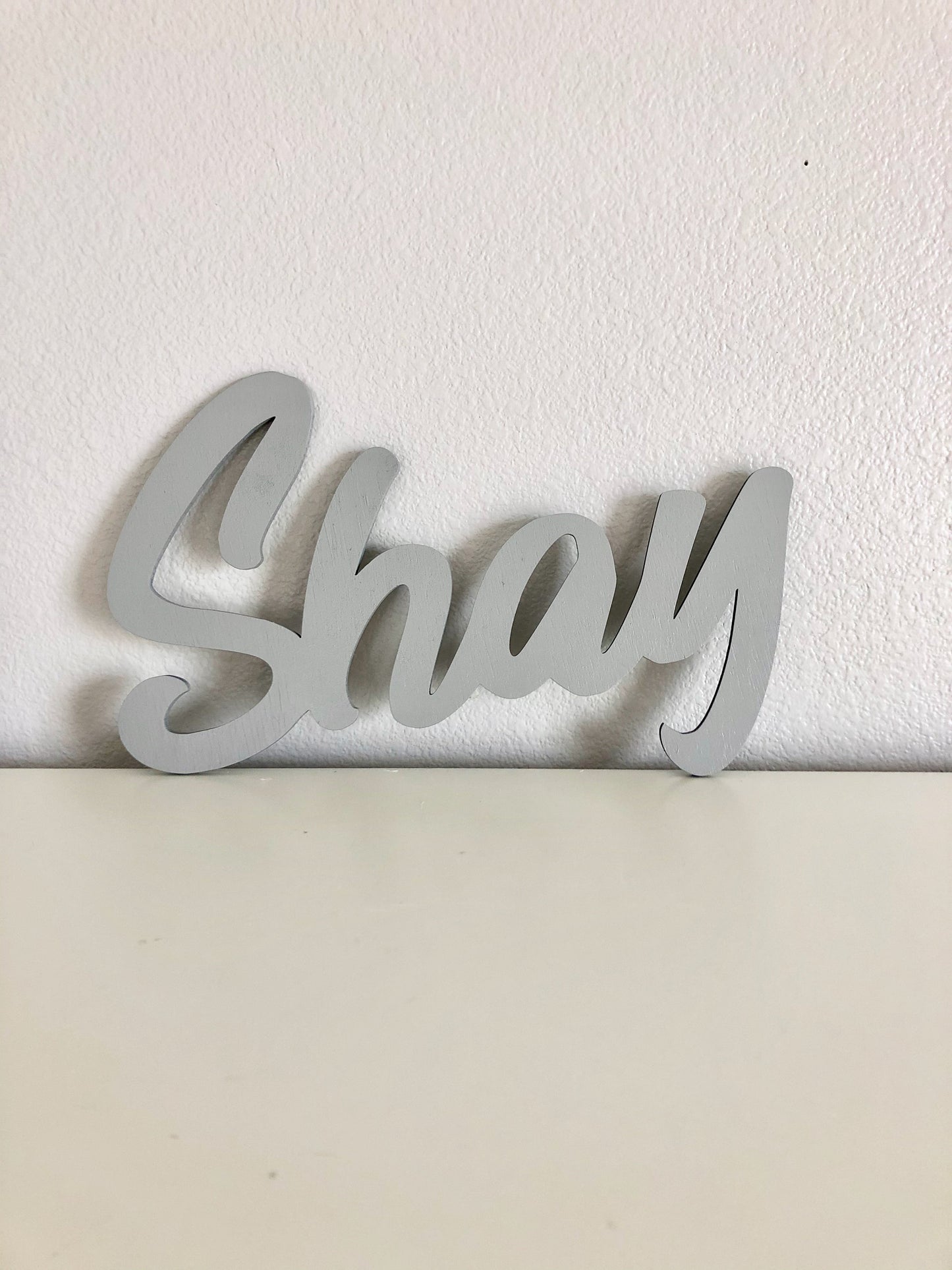 Custom wood name sign personalized art