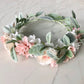 Bridesmaid flower crown girl floral party wear