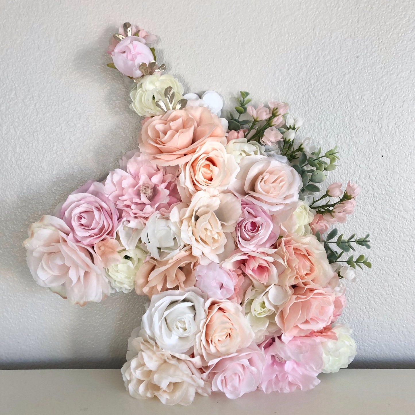 Birthday unicorn wall art floral silk decor