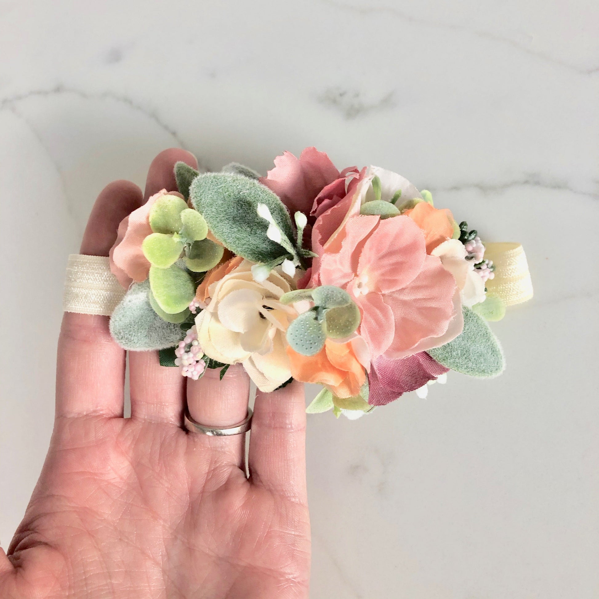 Newborn photo prop newborn flower crown
