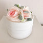Floral cake topper wedding celebration custom design