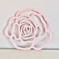 Wood flower cutout rose wall decor nursery art