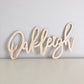Wood name sign personalized plaque family custom