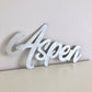 Wooden name sign custom engrave baby marriage gift