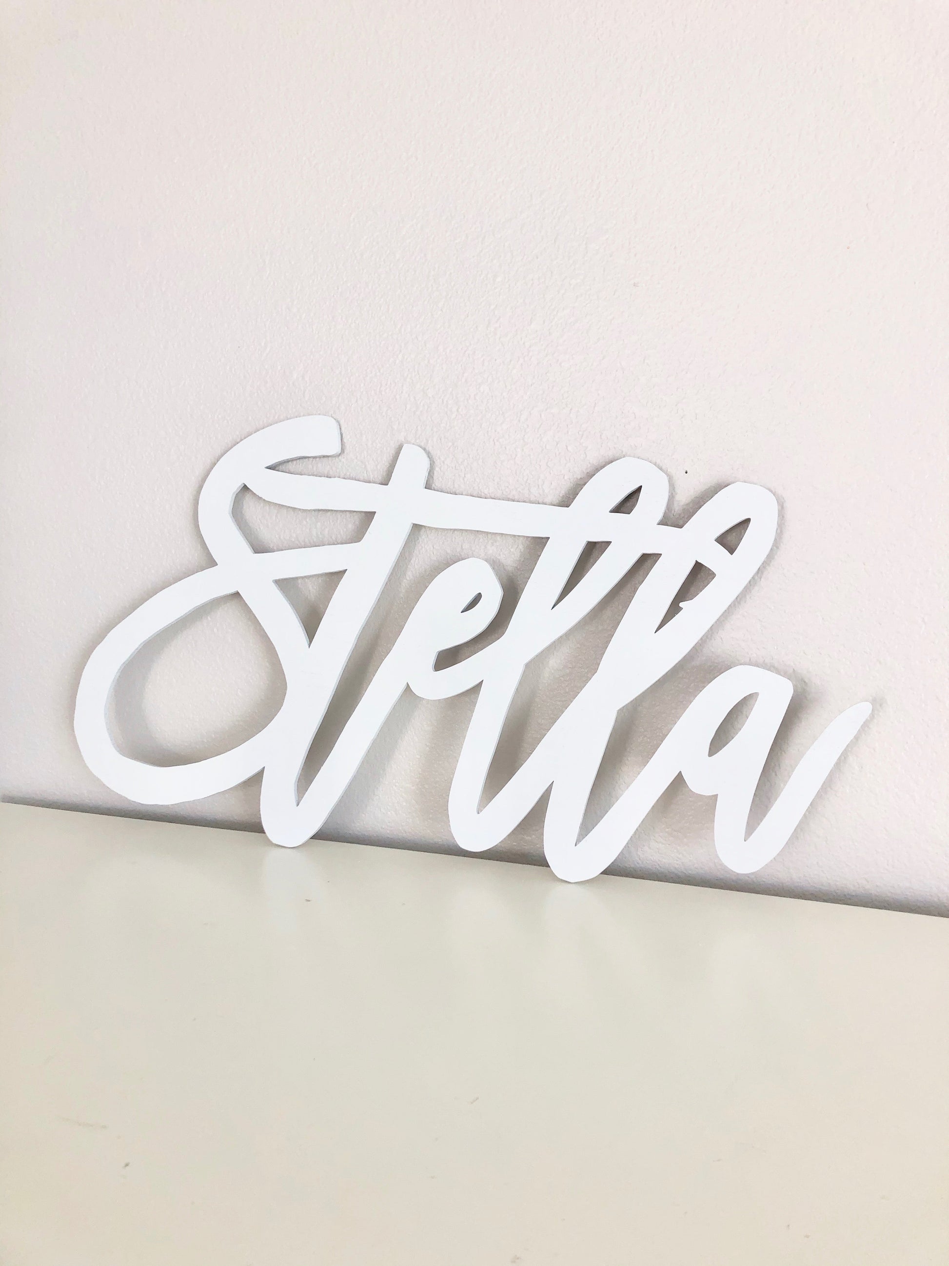 Wooden name sign family gift customizable hanging