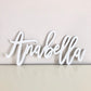 Wooden name sign family gift customizable hanging