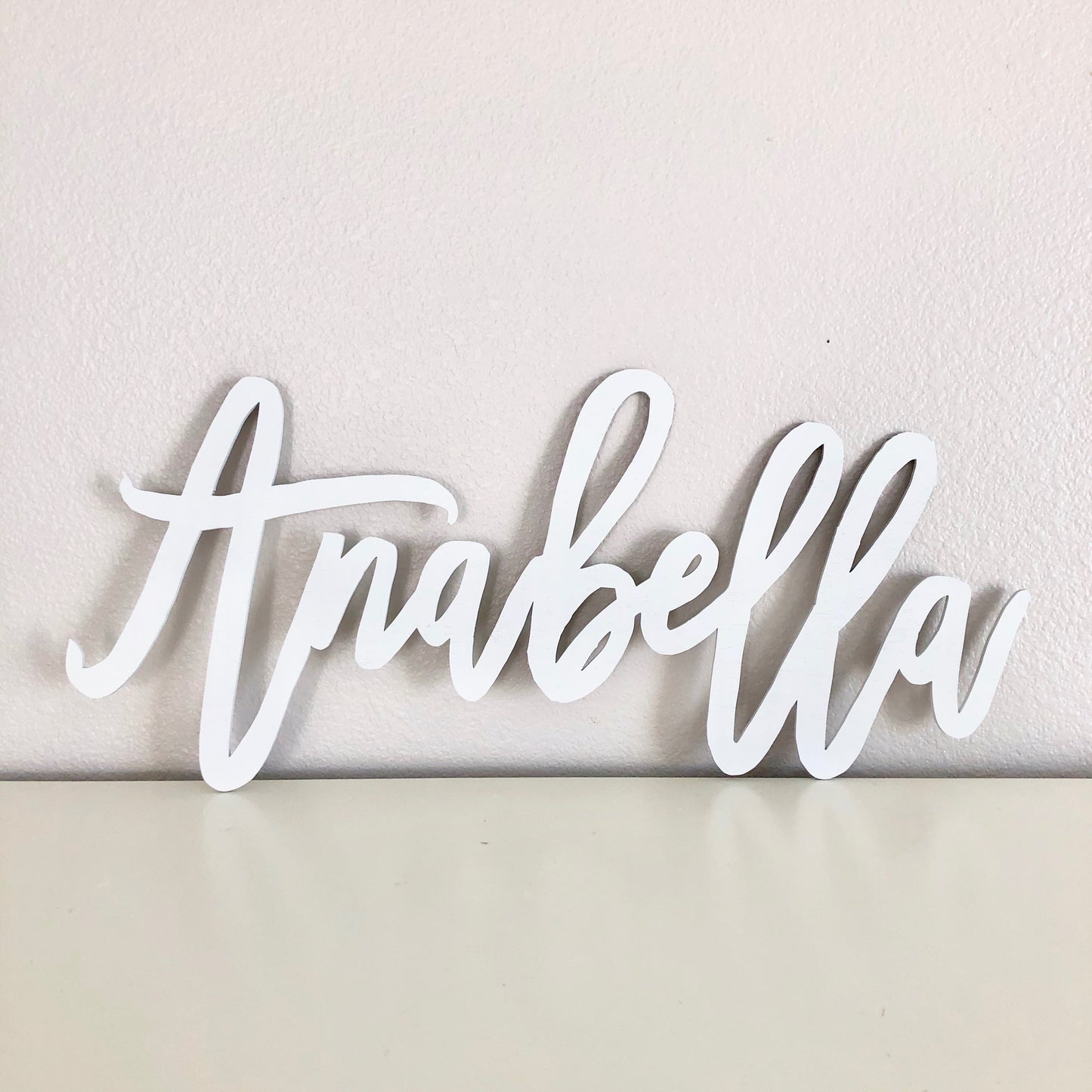 Wooden name sign family gift customizable hanging