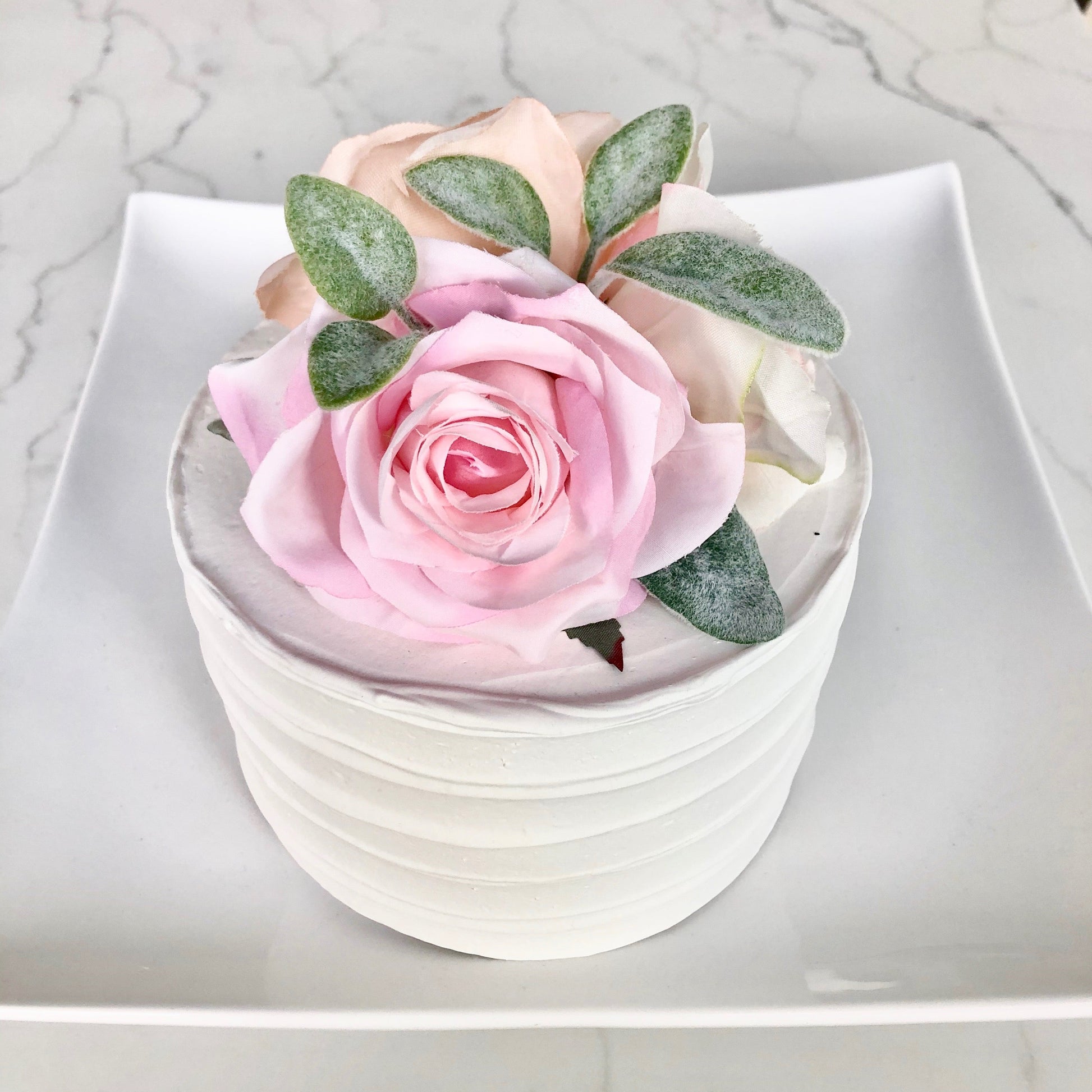 Floral first birthday party cake topper decoration