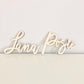 Wooden name sign custom family wedding reception