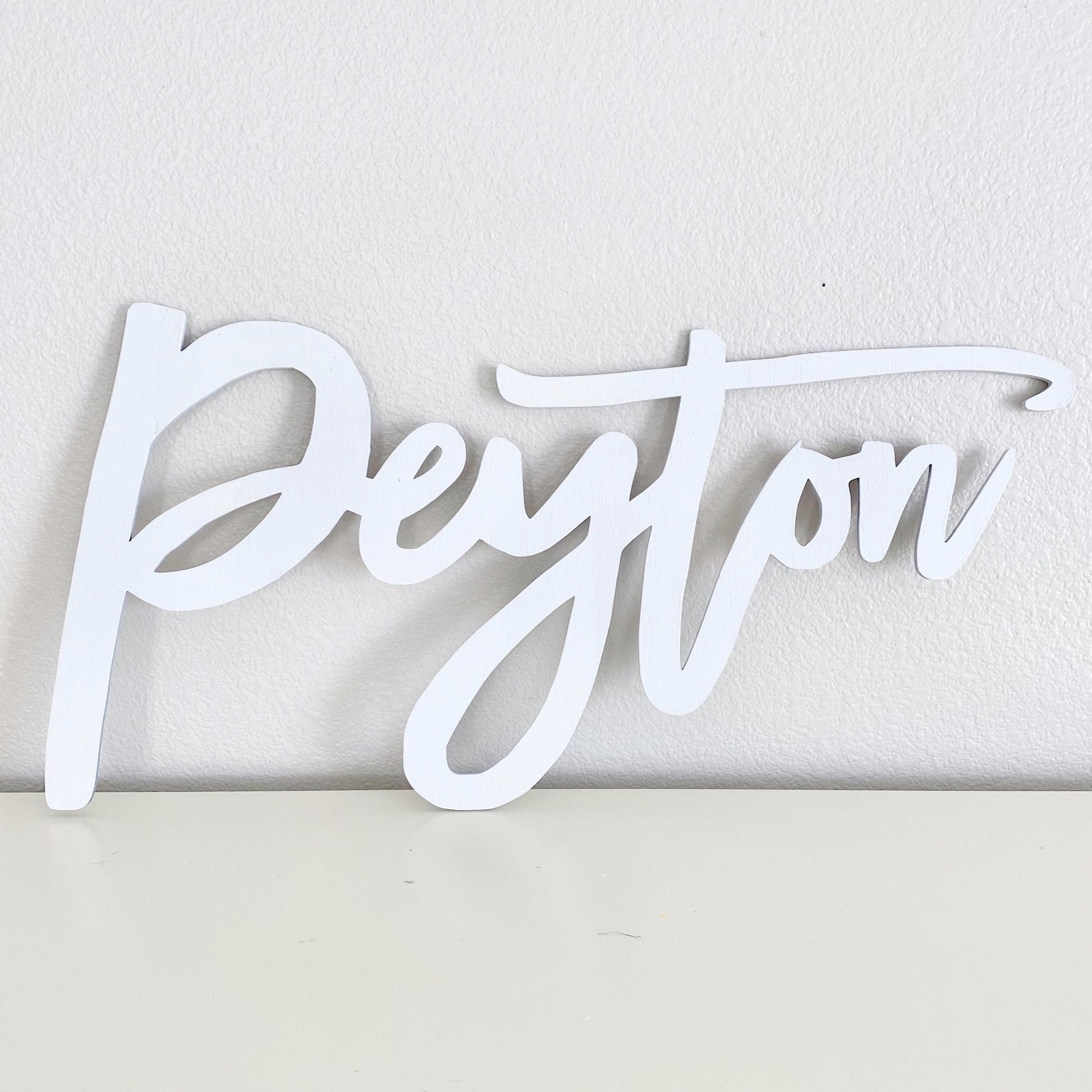 Custom wood name sign plywood personalized