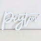 Custom wood name sign plywood personalized