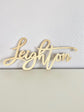 Wedding wood custom name