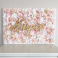 Custom floral wall backdrop baby shower personalized
