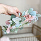 Wedding flower crown custom headband