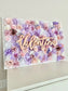 flower wall name sign nursery name sign nursery wall decor