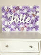 Nursery floral wall personalized name sign decor