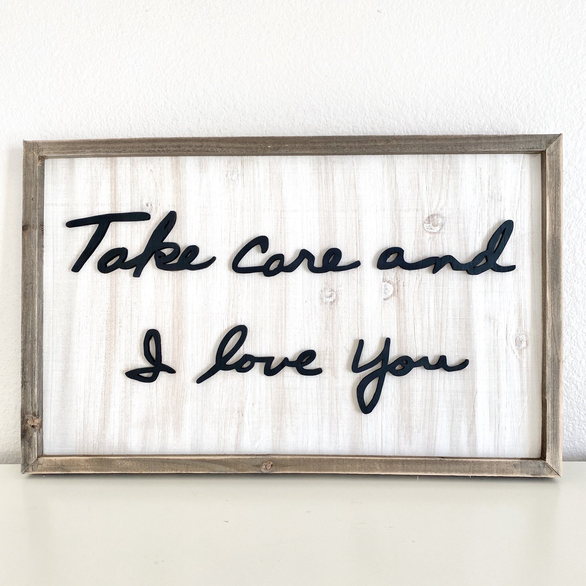 Personalized Handwriting Sign - 3D laser cut wood sign with raised handwriting