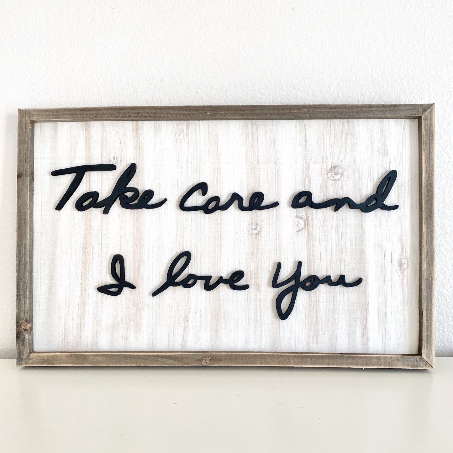 Personalized Handwriting Sign - 3D laser cut wood sign with raised handwriting
