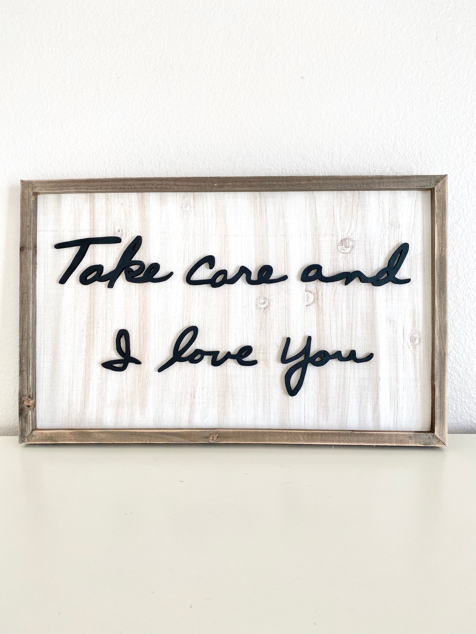 Personalized handwriting sign 3D raised wood lettering - housewarming gift